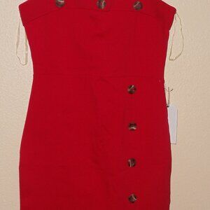 red bodycon dress